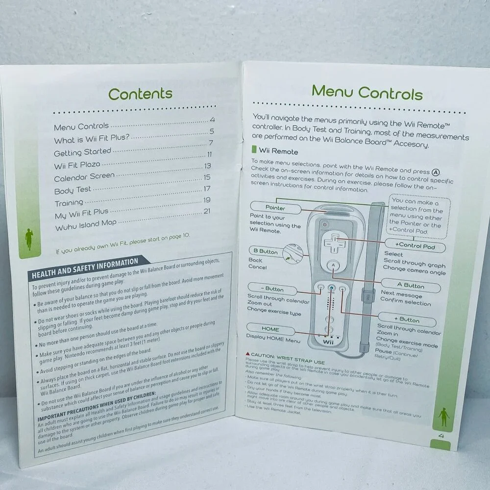 Nintendo Wii Fit Plus 2009 Instruction Booklet (Only) - EUC